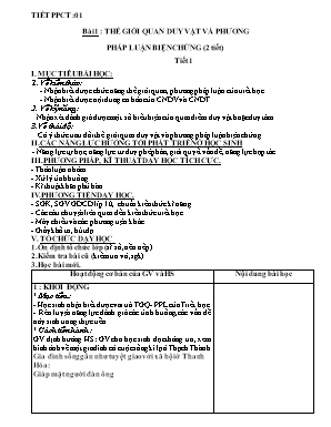 Giáo án Giáo dục công dân 11 cả năm - Phương pháp mới 5 hoạt động